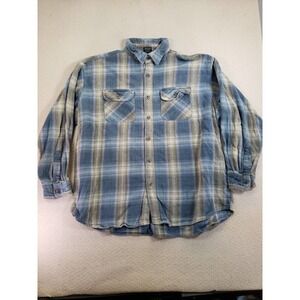 VTG Canyon Guide Shirt Mens XL Multicolor Plaid Long Sleeve Button Up Collared